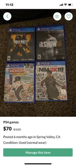 Ps4 Games 10$ 
