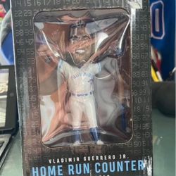Vladimir Guerrero Jr Home Run Counter Bobblehead New In Box Toronto Blue Jays 