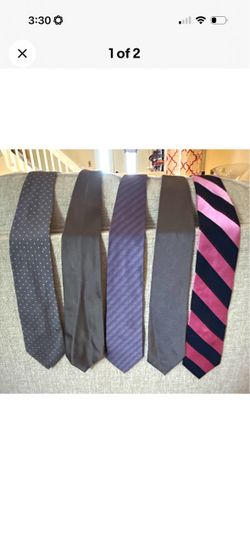 Lot of 5 Men's Dress Ties