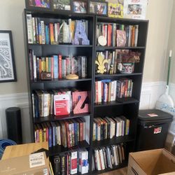 Black Bookshelves 