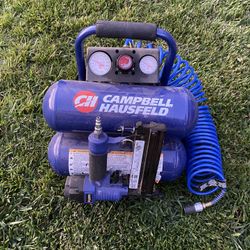 Air Compressor and Brad Nailer Combo 