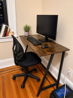 Office desk and chair