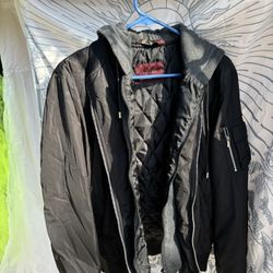 Bomber Jacket W/Hoodie L, M