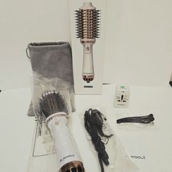  Hairbrush Dryer White Gold Plavogue PV22  New Open Box  - Secadora De Pelo En Cepillo 