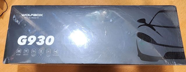 WOLFBOX G930 Rear View Mirror Camera, Front and Rear, Backup Dash Cam