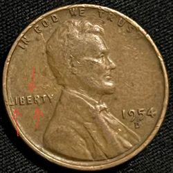 1954D Penny Liberty Errors 