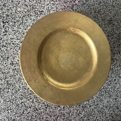 Gold color charger Plates