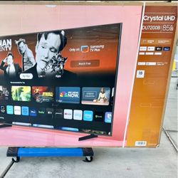 85 TV Samsung smart 4K HDTV $55 down on financing free delivery six month warranty