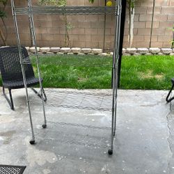 Rolling Rack 65” Tall 35” Wide By 13.5” Deep Was In My Shed Collecting Dust $45 OBO 