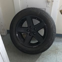 1 Dodge ram tire & rim