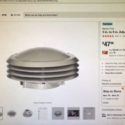 Master Flow 3in.to5in. Adjustable Versa Cap (l have 12 )