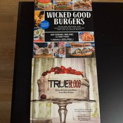 Two Cookbooks: True Blood & Wicked Good Burgers 