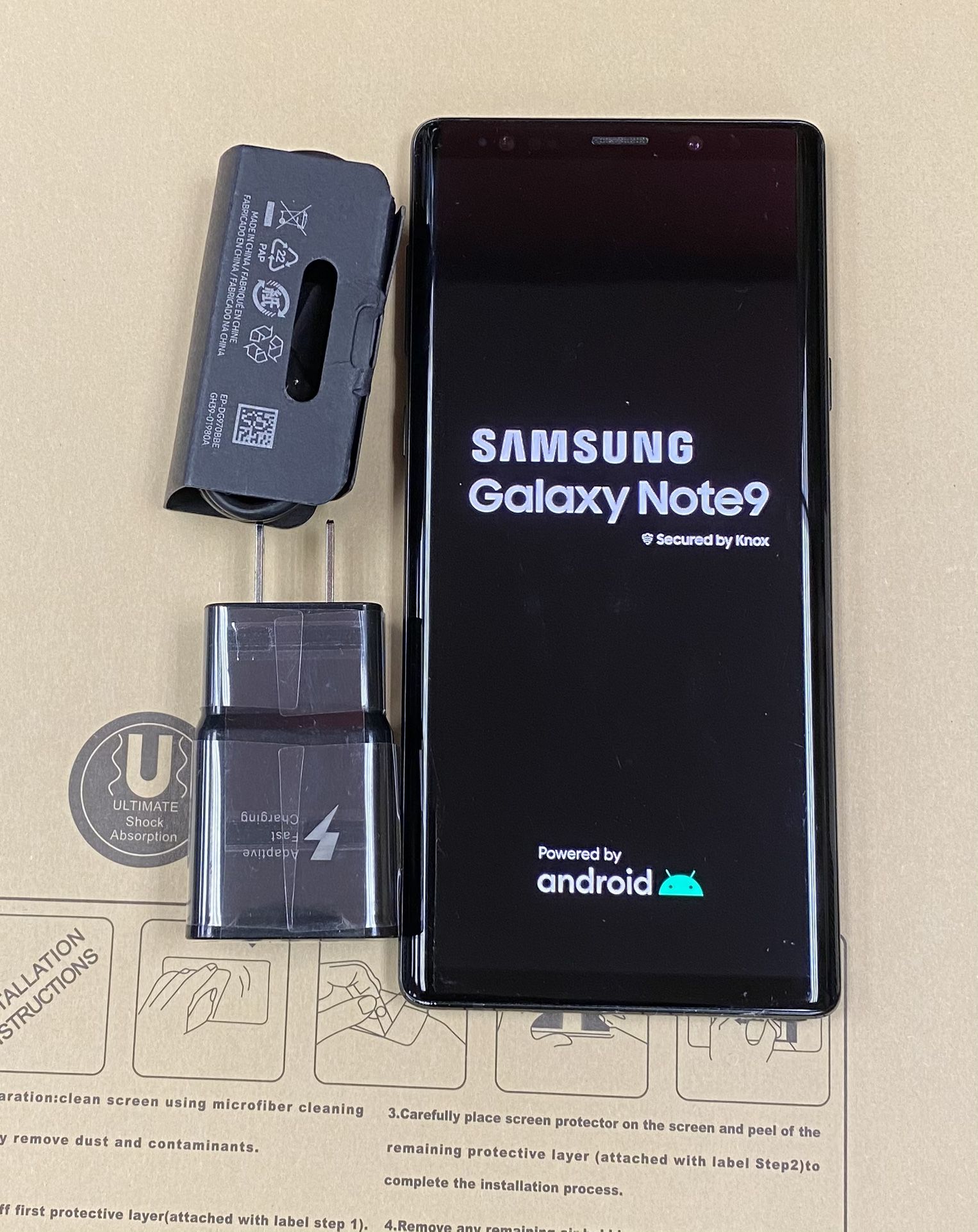 Samsung galaxy note 9 128gb unlocked, store warranty 