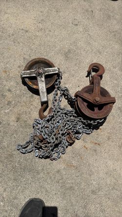 Chain Hoist Block and Tackle Set