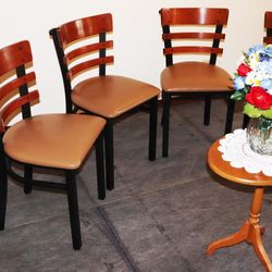 (Reduced) Set of 4 Excellent INN Style Restaurant Chairs by Vitro