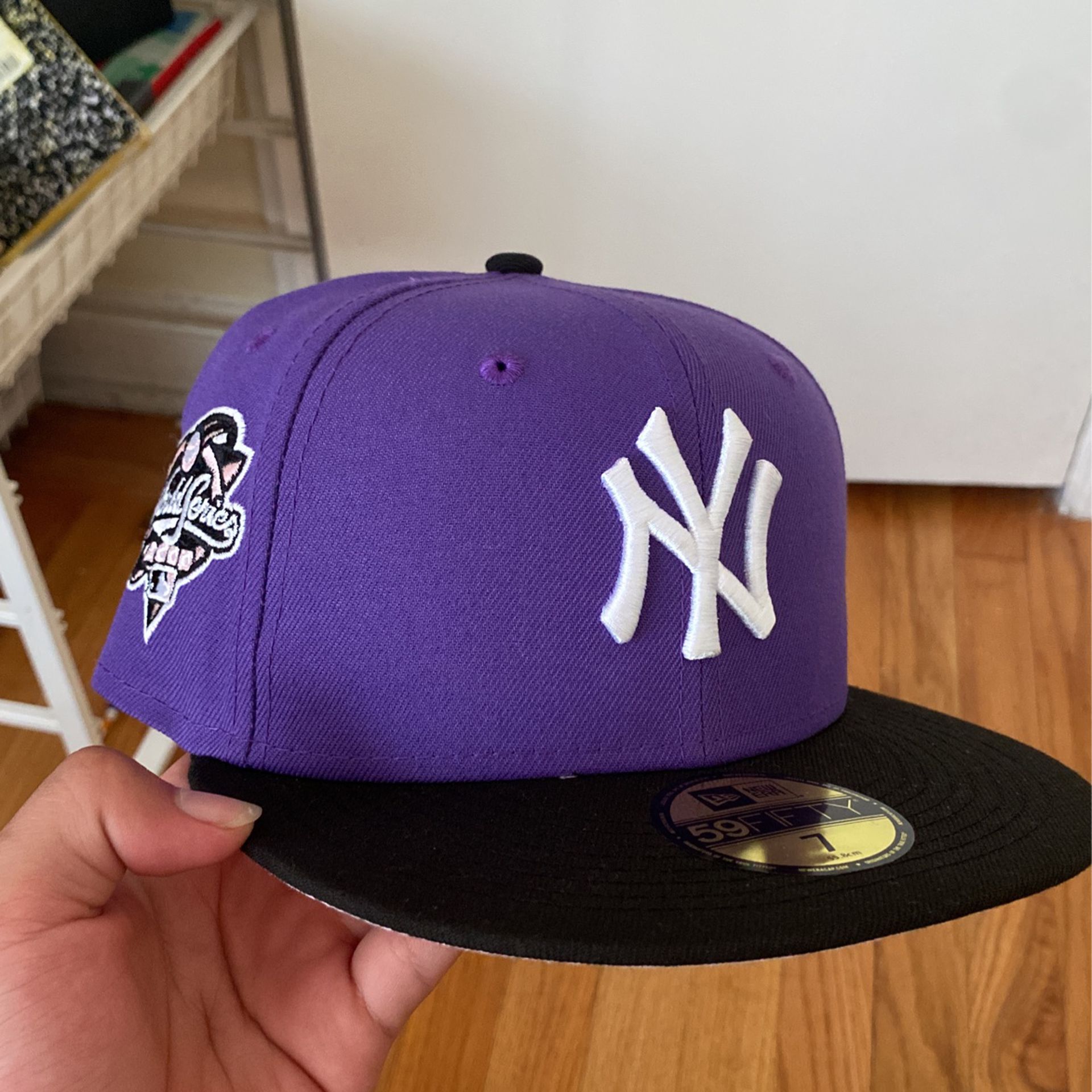 Shop New Era 59Fifty New York Yankees Pink Under Fitted Hat
