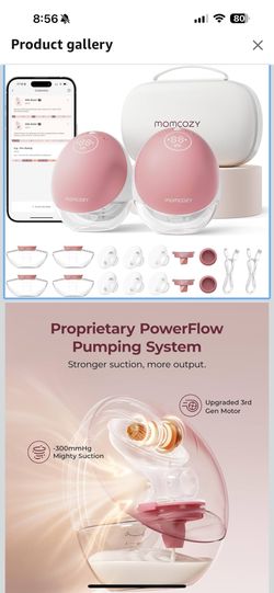 M9 Momcozy M9 Hands-Free Wearable Electric Breast Pump Set
