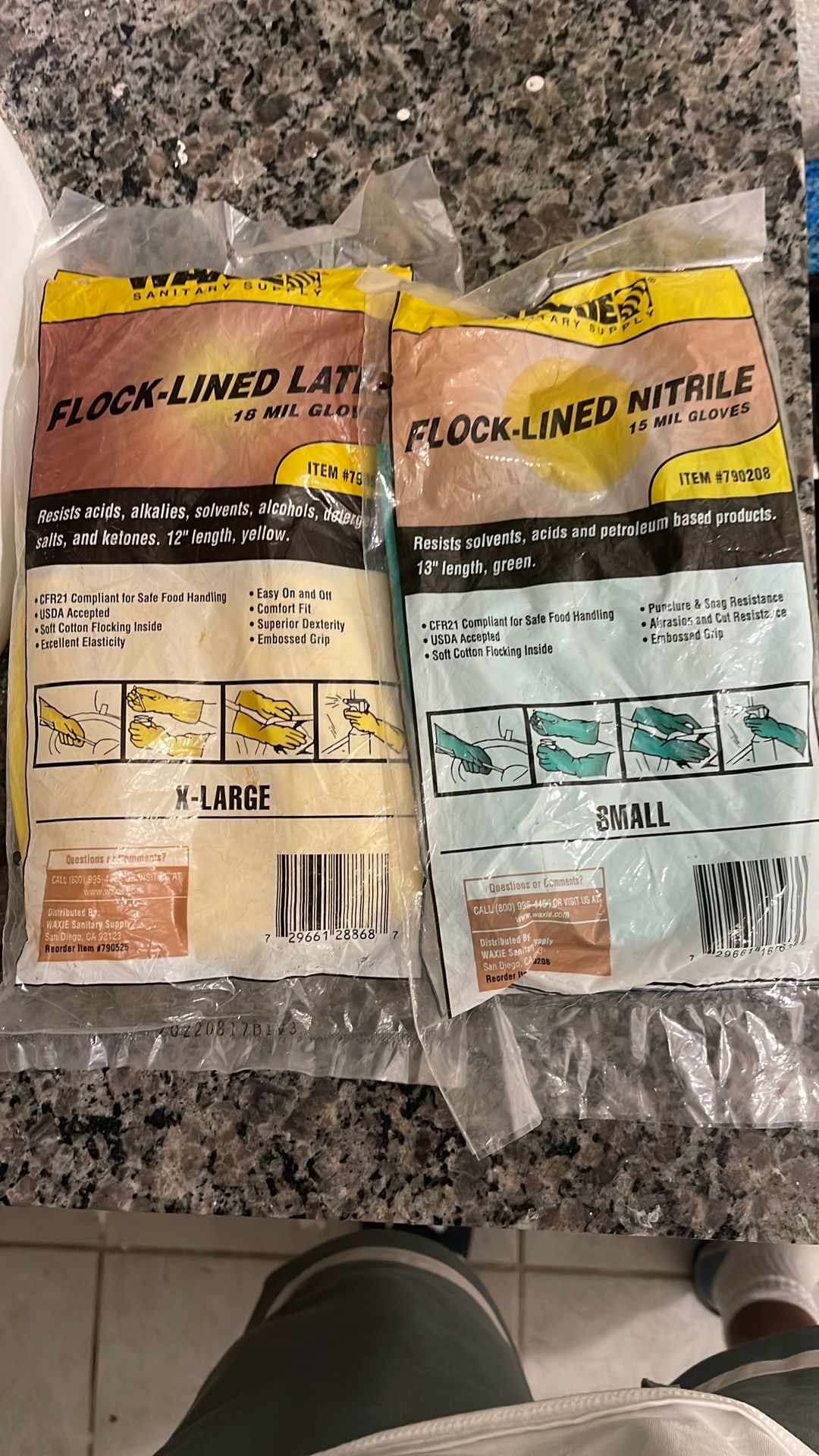 Rubber Cleaning Gloves