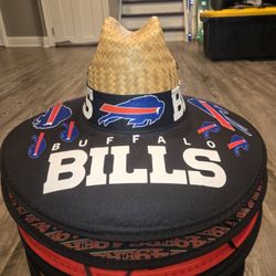Buffalo Bills Straw Hat Sombrero Cap Beach Festival Pool Summer Sports tools Lawn Party Gorra 
