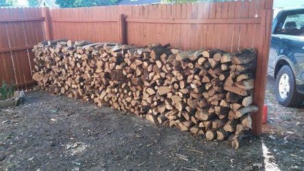 Split oak firewood delivery