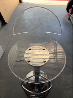 Lumisource Venti Acrylic Adjustable Bar Stool