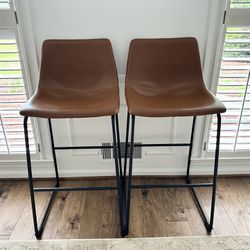 Faux leather bar stools (price is firm)