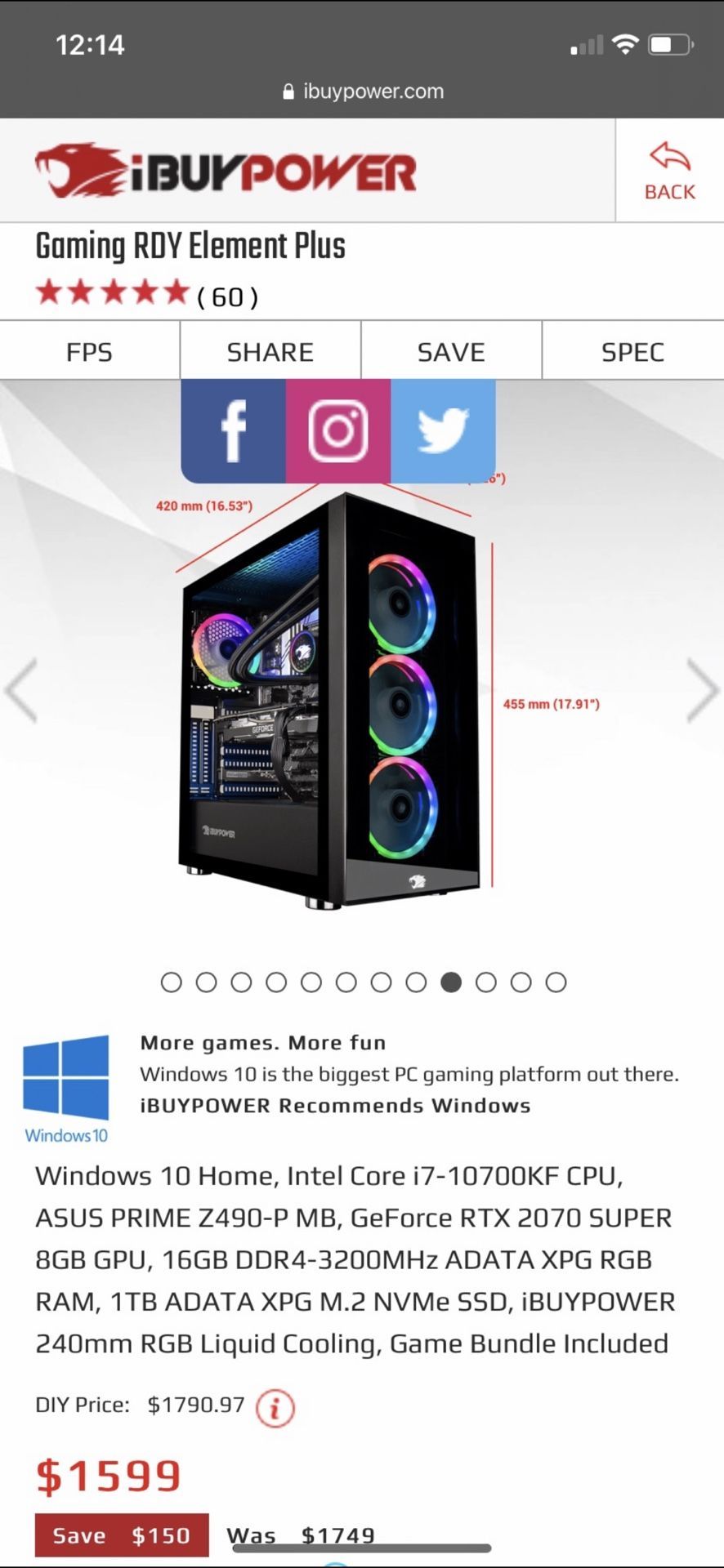 Gaming RDY Element Plus