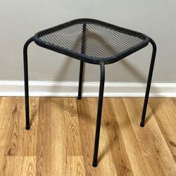 Metal Mesh Top Side Table Plant Stand