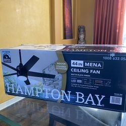 Brand New Matt Black Hampton Ceiling Fan