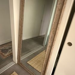 Wood Floor Length Mirror