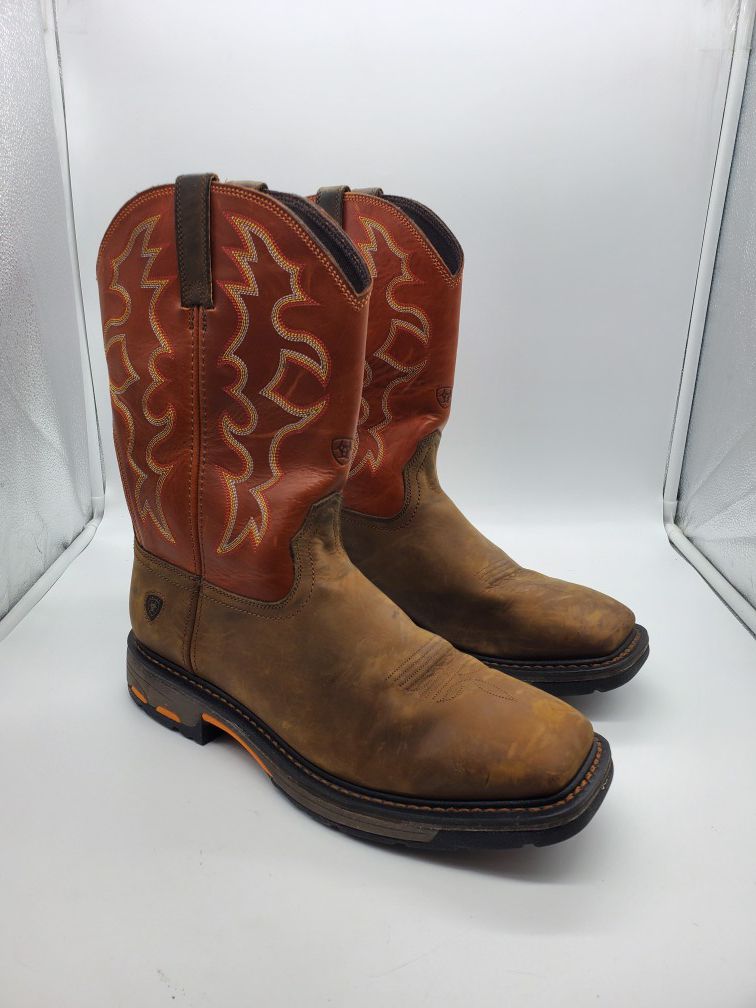 Men's Ariat Soft Toe Work Boots Size 12