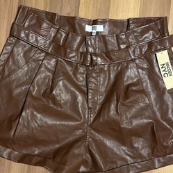 Leather Shorts 
