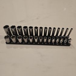 Snap On 1/4 Metric Socket Set