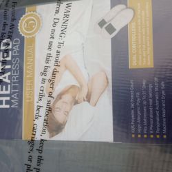 New Heated Mattress Pad Queen with 8 Heat Settings Controller Quilted Electric Mattress Pad.