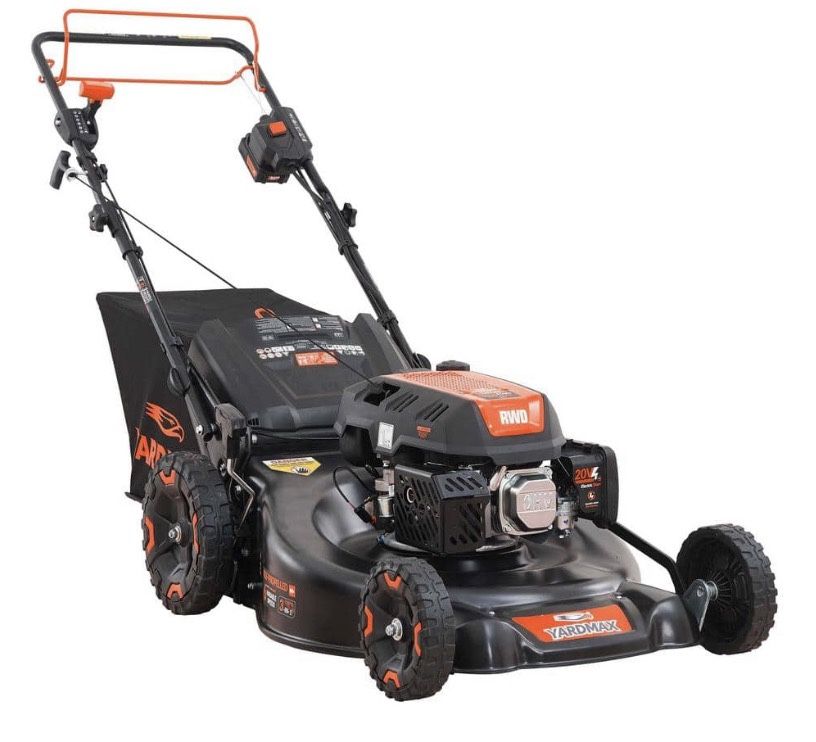 24 in. 201cc Electric Start SELECT PACE 6 Speed CVT High Wheel RWD 3-in-1 Gas Walk Behind Self Propelled Lawn Mower