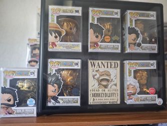 Funko Pop One Piece CUSTOM Gold Collection Lot