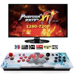 VEGAMED 20000 in1 Pandoras Box Arcade with Download Function, 3D Arcade Game Console, 1280x720 Full HD, VGA, HDMI,Support Search/Save/Hide/Pause Game 