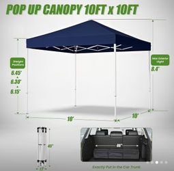 Heavy duty 10x10ft pop up canopy tent