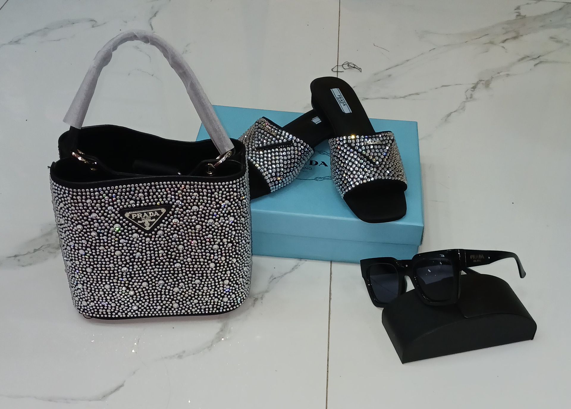Handbag, Shoes, And Sunglasses