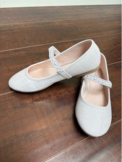 Mix No. 6 Isla White Sparkle Pearl Mary Jane Flats Girl US 2 EU 33 Dressy Shoe