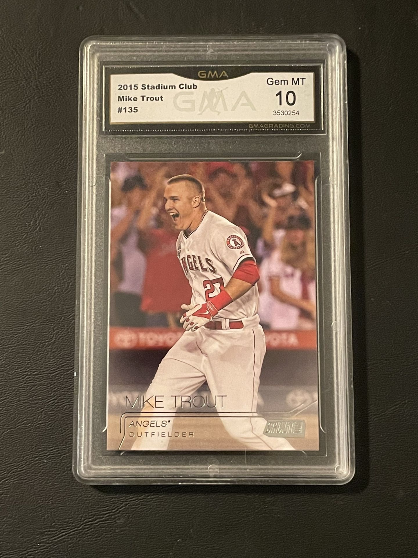 Angels Mike Trout Graded 10 Baseball Card