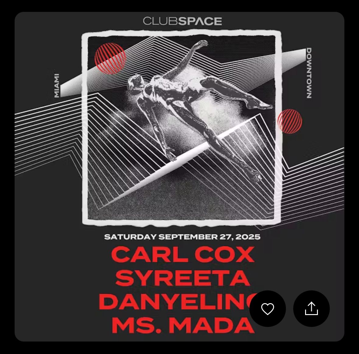 Carl Cox Club space Anytime Entry
