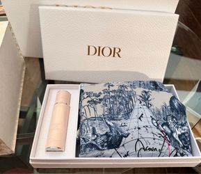 Dior travel spray and cloth pouch