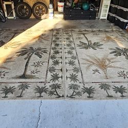 Large Area Rugs  Carribean Palms