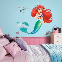 NEW The Little Mermaid Peel and Stick Reusable Wall Decals
