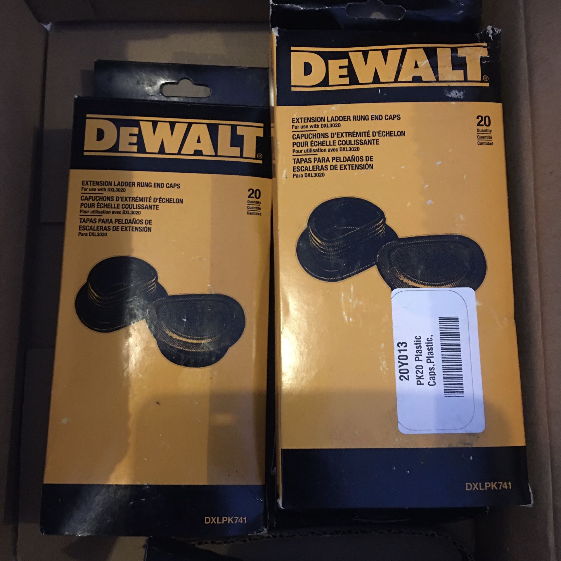 DeWalt Extension Ladder Rung End Caps, 40 Total - New, CAN SHIP
