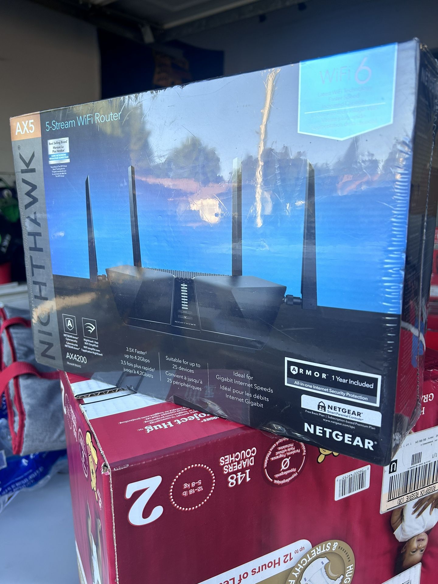 NIGHTHAWK ROUTER AX4200 RAX44 $140