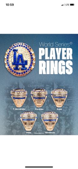 DODGERS WORLD SERIES RING COMPLETE SET 2025 2024