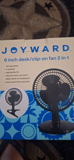 6 inch desk/clip on 2 in 1 FAN
