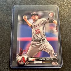 2017  Bowman #83 Braden Shipley  Rookie Arizona Diamondbacks
